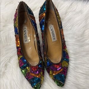 Caparros Vibrant Sequin Heels